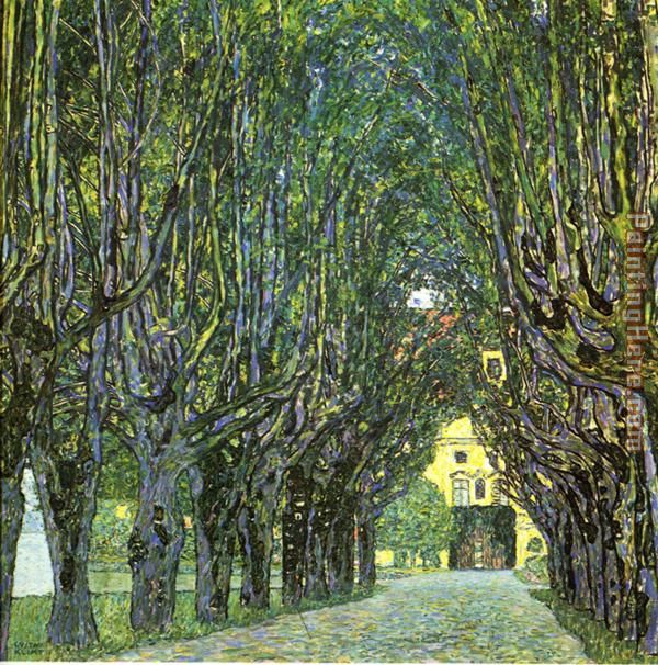 Avenue of Schloss Kammer Park painting - Gustav Klimt Avenue of Schloss Kammer Park art painting
